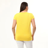 Женская футболка большого размера с v-образным вырезом